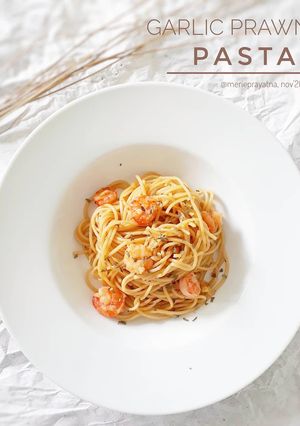 Foto resep Garlic Prawn Pasta
