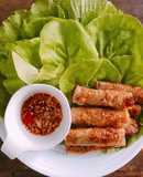 Ram cuốn cải chấm mắm (món chay)#keto giảm cân