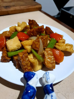 Foto resep Tumis Tahu Tempe saus Tiram
