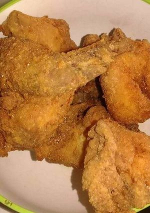 A picture of Fried chicken. #chicken contest.