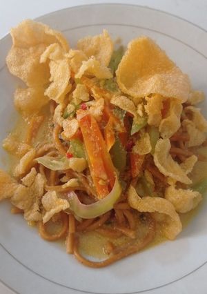 Foto resep Mie gomak kuah andaliman