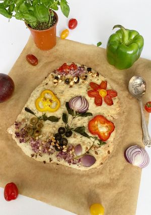 Une photo de Focaccia / Garden Focaccia