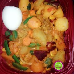 Creamy potatoes stir fry medley A picture of Creamy potatoes stir fry medley.