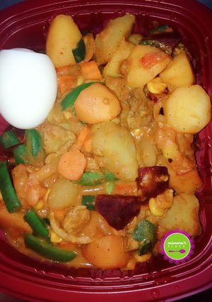 A picture of Creamy potatoes stir fry medley.