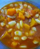 Guiso de poroto manteca sin carne