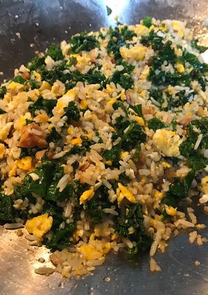 A picture of Salted fish fried rice.