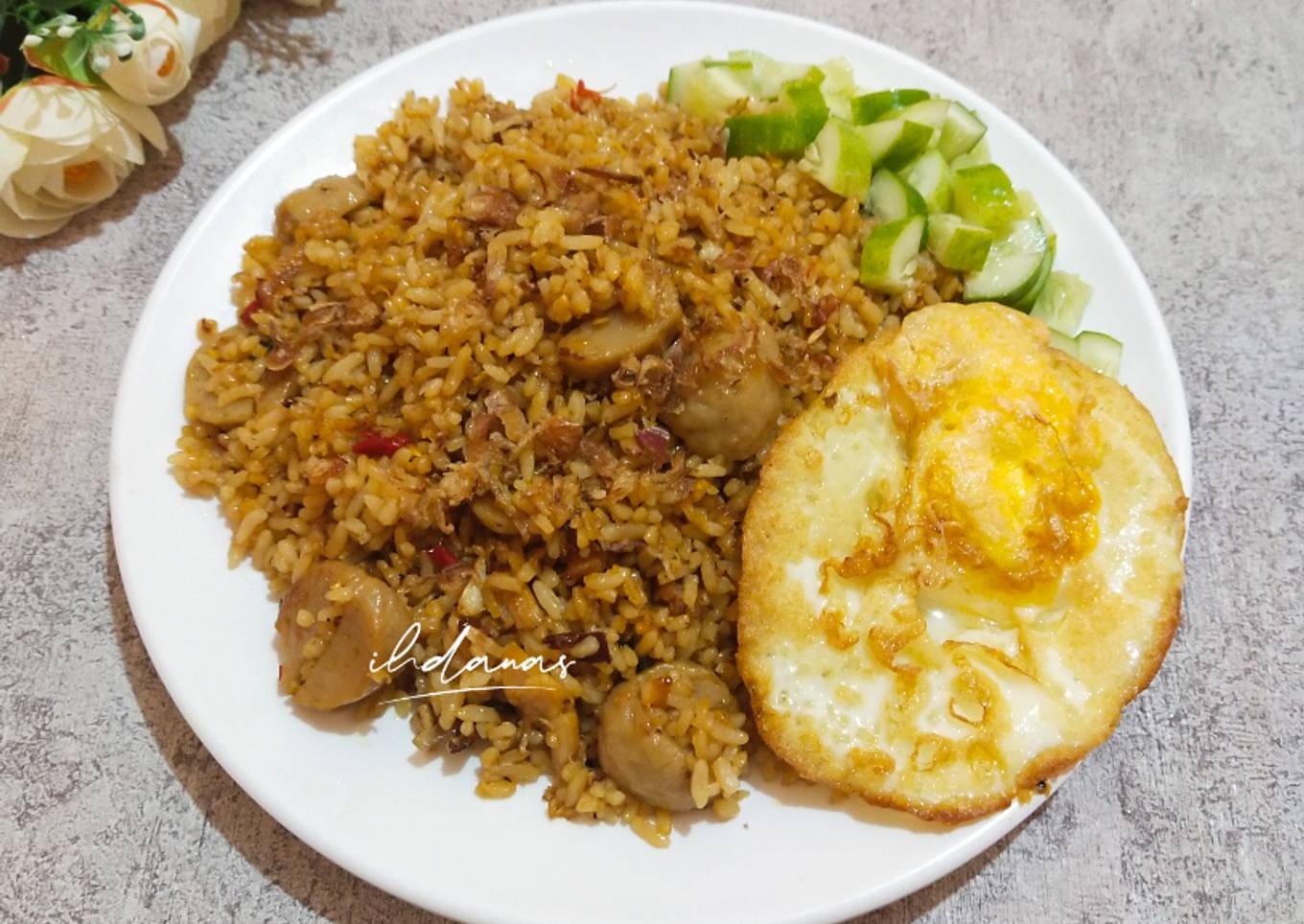 Nasi Goreng Bakso Ala Warung Nasgor Jawa