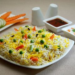 A picture of Vegetable Biryani Recipe Card.