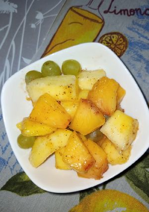A picture of Three Fruit Chaat.