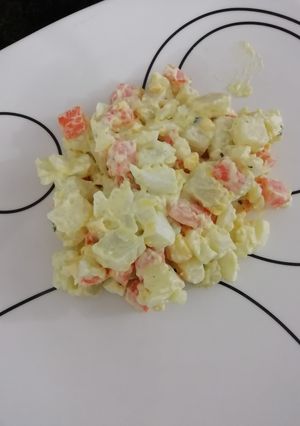 Foto principal de Ensalada de papa con zanahoria y huevo