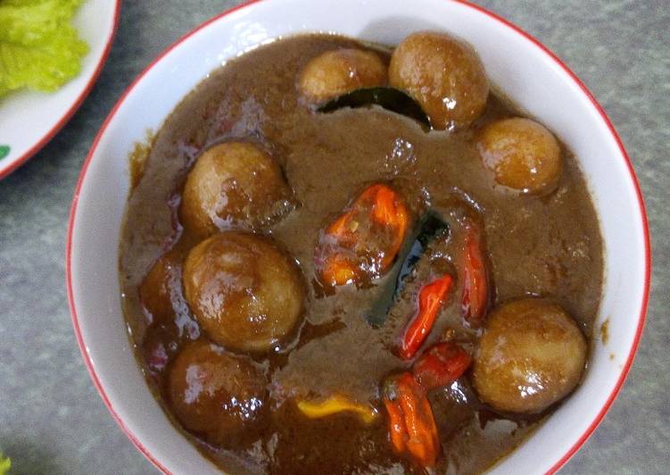 Telur Puyuh Bumbu Petis