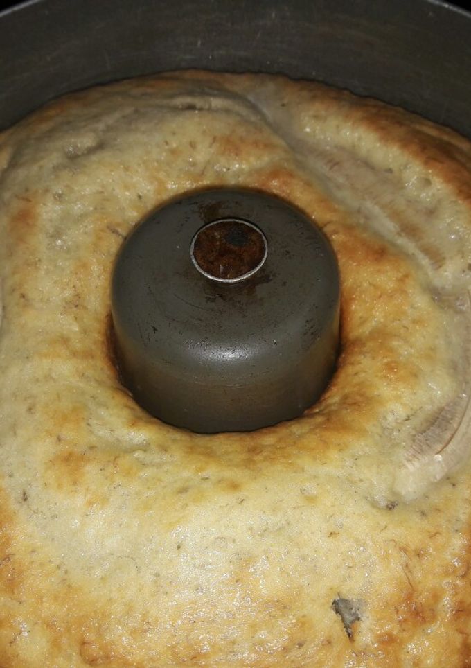 Una foto de Budín de banana húmedo