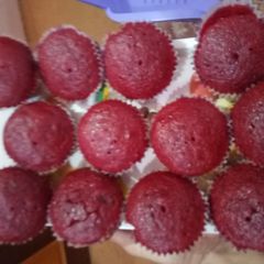 Red velvet cup cake A picture of Red velvet cup cake.