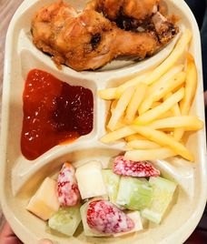 gà khoai tây chiên