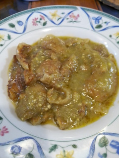 Una foto de Costilla de cerdo en salsa verde