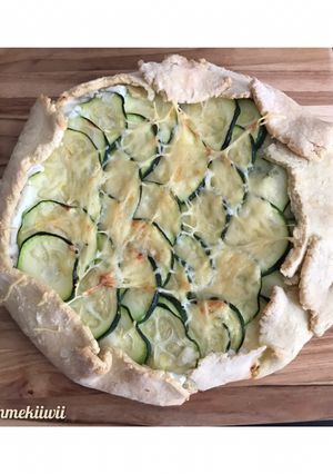 Une photo de Tarte rustique aux courgettes