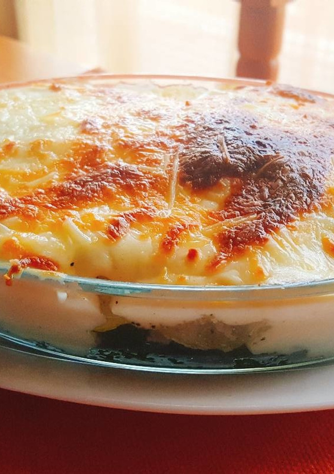 Una foto de Brócoli al horno con salsa bechamel