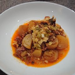A picture of Loaded Chorizo Potatoes.