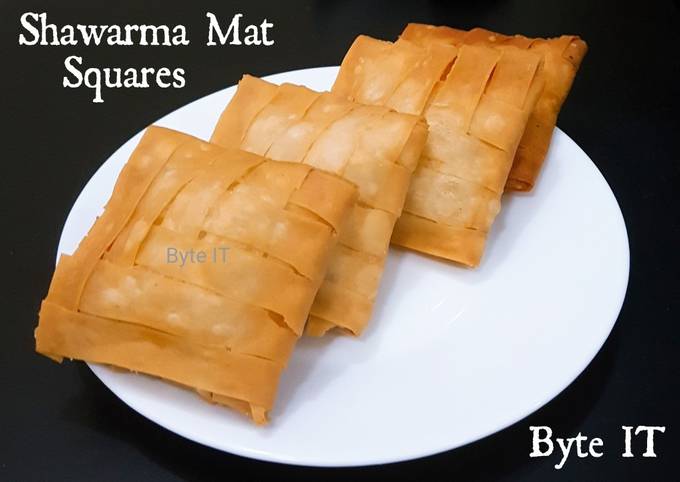 Shawarma mat squares