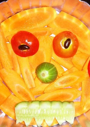 A picture of Pooky halloween, veg salad 🥗.