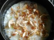 Gambar bubur ayam minyak wijen