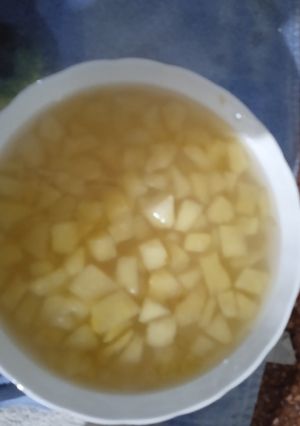 Una foto de Compota de manzana roja