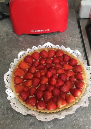 Una foto de Tarta de frutilla 🍓