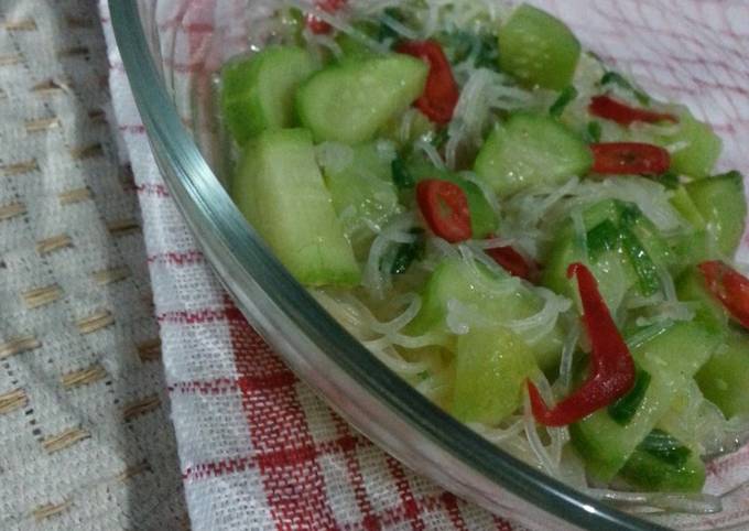 Cara gampang buat Soun timun berkuah dijamin nikmat