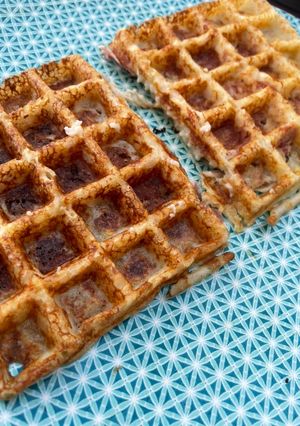 Une photo de Gaufre jambon/gruyère