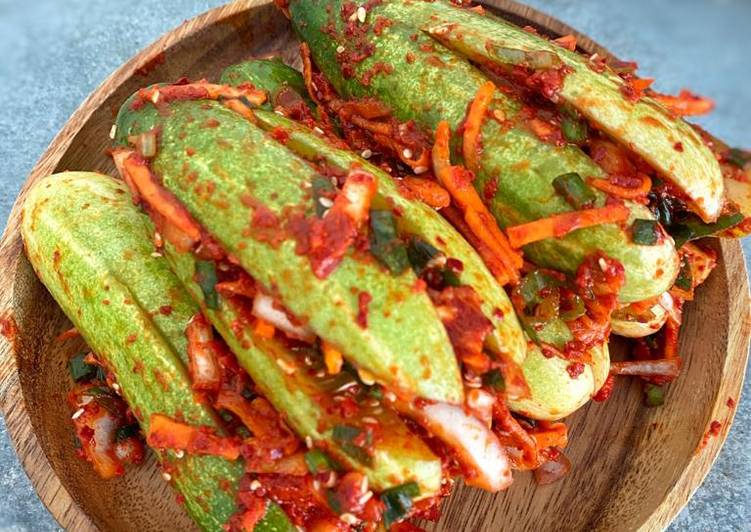 Bagaimana Menyiapkan Oisobagi kimchi 오이소박이 김치 - Cucumber Kimchi yang Enak Banget