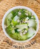 Canh cải dún thịt bằm