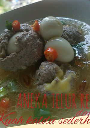 Foto resep Aneka TELUR REBUS KUAH KALDU Sederhana