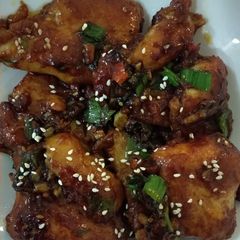 A picture of Honey garlic Fish #jemonkhusirado#Rina2.