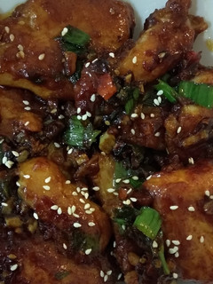 A picture of Honey garlic Fish #jemonkhusirado#Rina2.