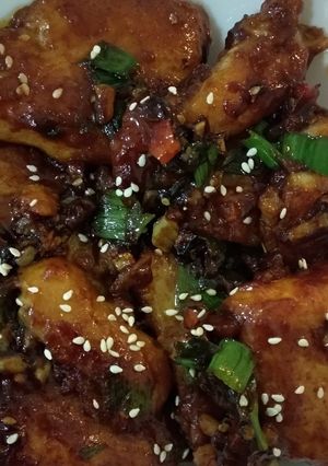 A picture of Honey garlic Fish #jemonkhusirado#Rina2.