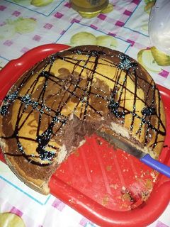 Una foto de Bizcochuelo marmolado Casero y muy rico