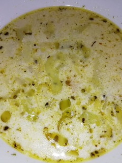 Una foto de Sopa de puerro y papa