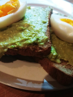 A picture of Avocado egg toast.