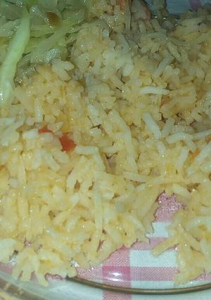 A picture of Rice Rissotto with cabbage.