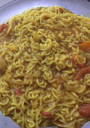 A picture of Masala maggi.