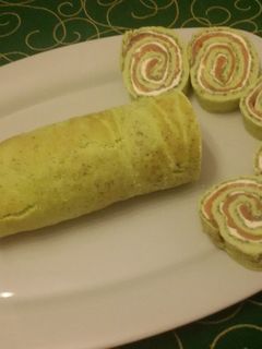 Una foto de Rollo de salmón y queso con thermomix