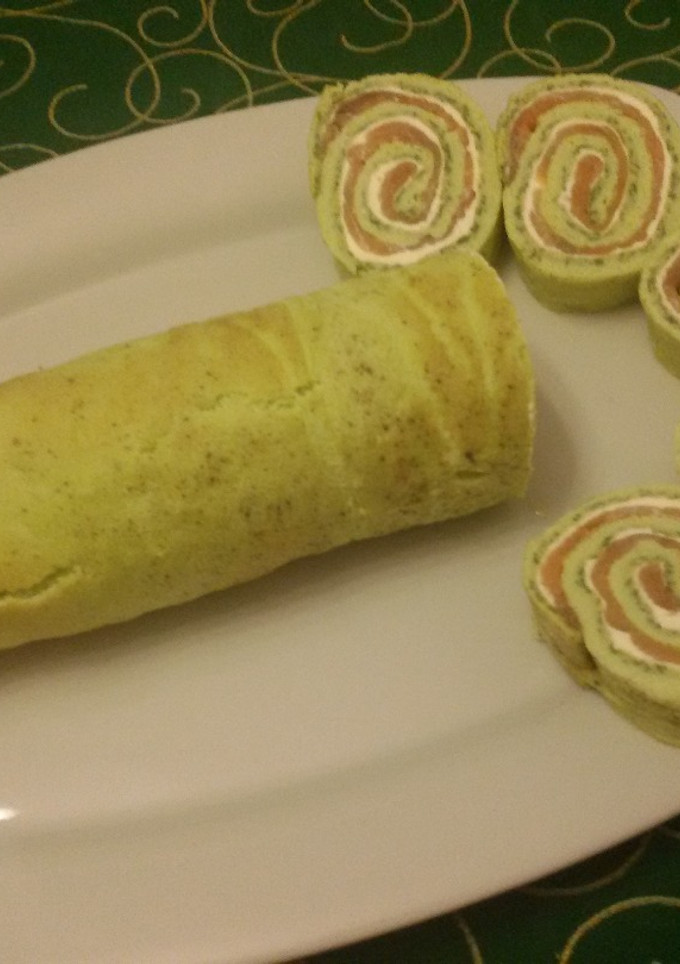 Una foto de Rollo de salmón y queso con thermomix