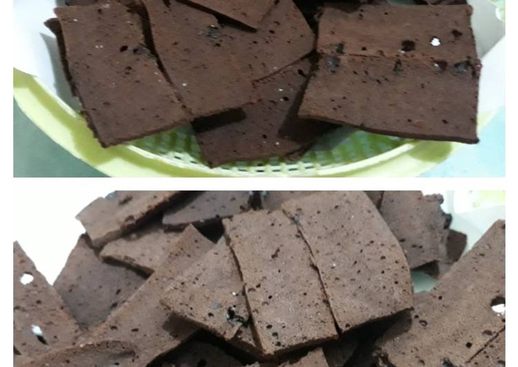 Resep Kripik brownies Anti Gagal