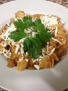 صورة لوصفة باستا فيروز خانوم باللحمة المفرومة والخضار🍝