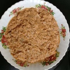 A picture of Tin fish salad.