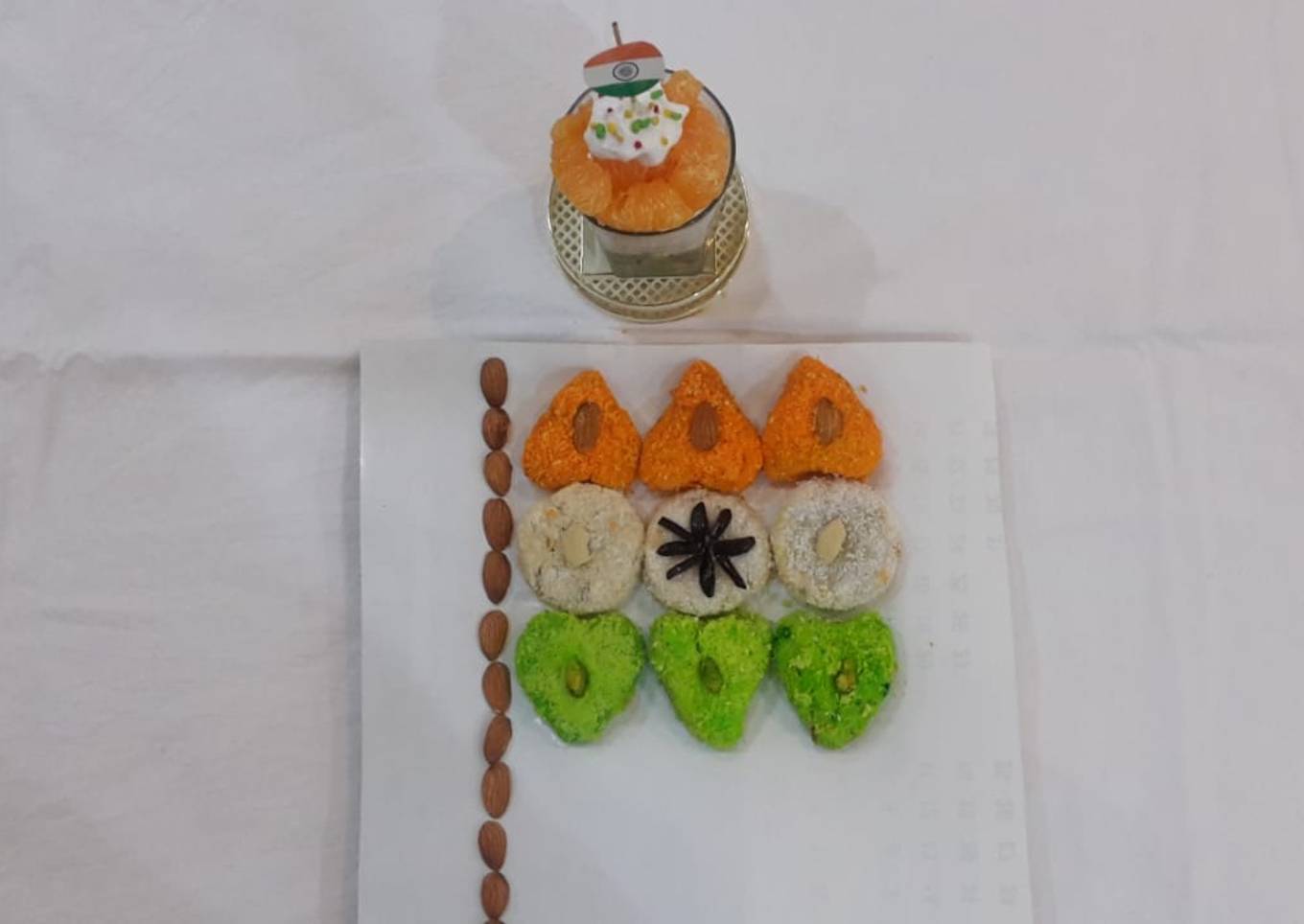Tricolour bread Cham Cham