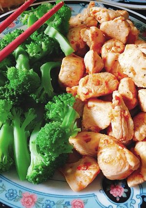Hình của món 🌶Ức Gà Sốt Cay Eat Clean.