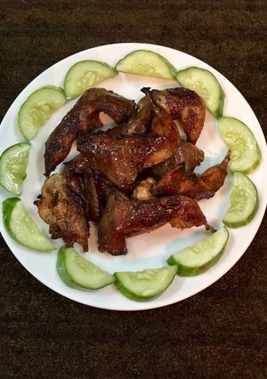 Hình của món Chim Cút chiên bơ.