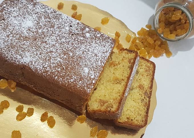 Recette Savoureux Cake au raisin sec