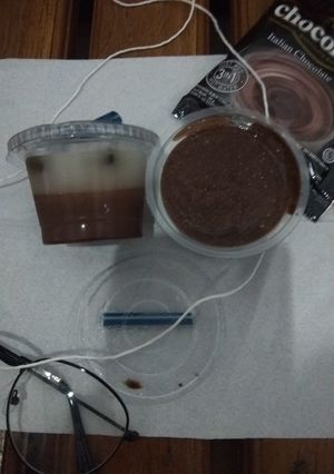 Foto resep Puding dark and white with oreo,, fla chocho